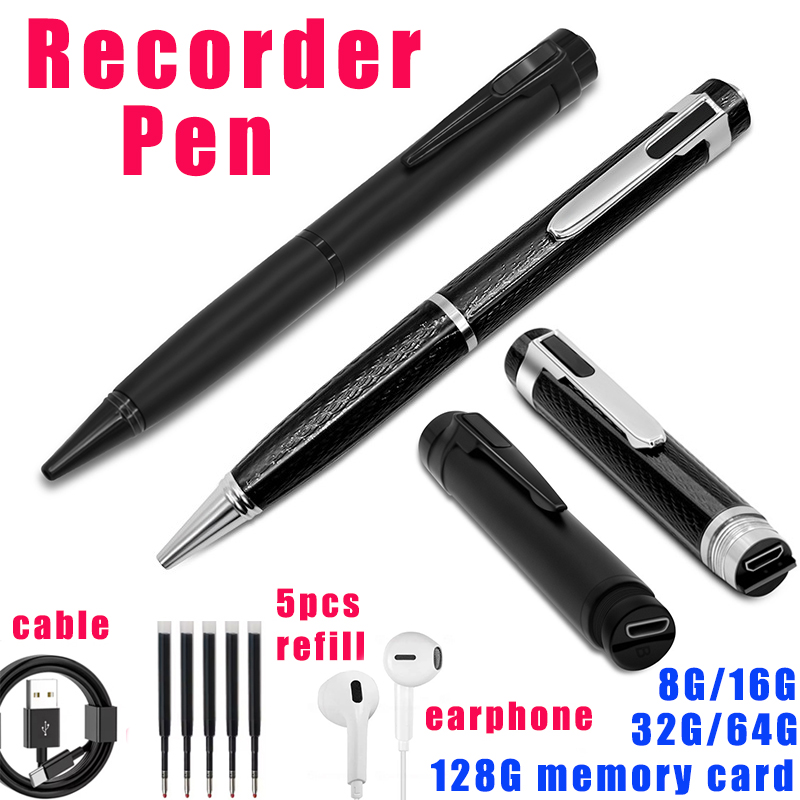 Voice Recorder Pen - Caneta ativada digital gravador de voz