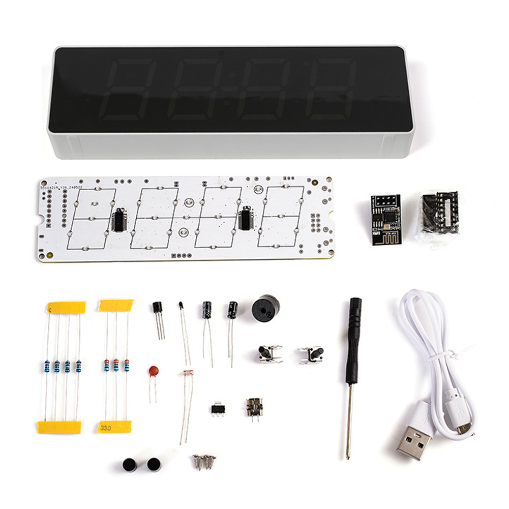 Diy Electronics Gadgets - Colorido WiFi Kit Relógio Eletrônico Inteligente,
