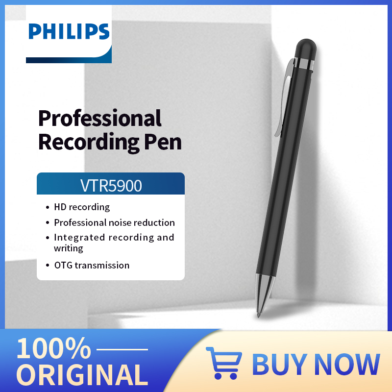 Voice Recorder Pen - PHILIPS Caneta de gravação profissional Gravador