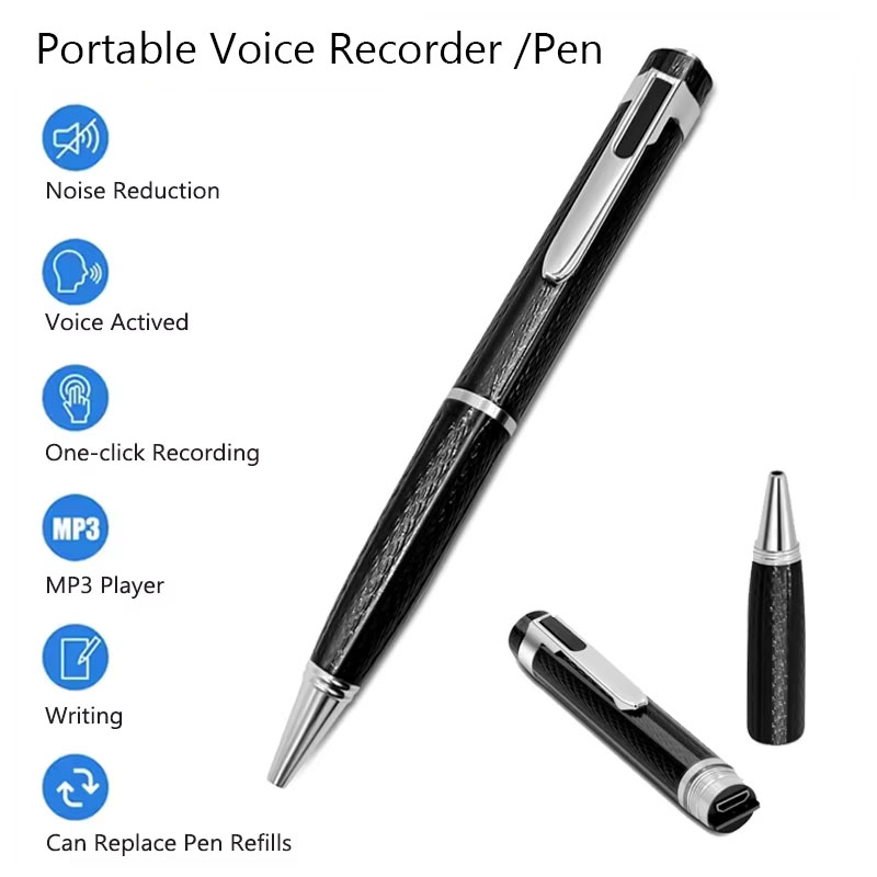 Voice Recorder Pen - Gravador de voz digital portátil, escrita