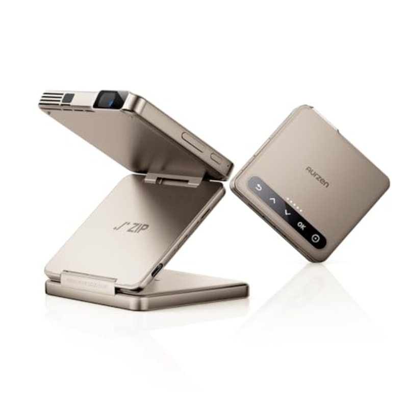 Mini Projector Portable - Projetor Portátil Yinzam ZIP Gold Tri-Fold