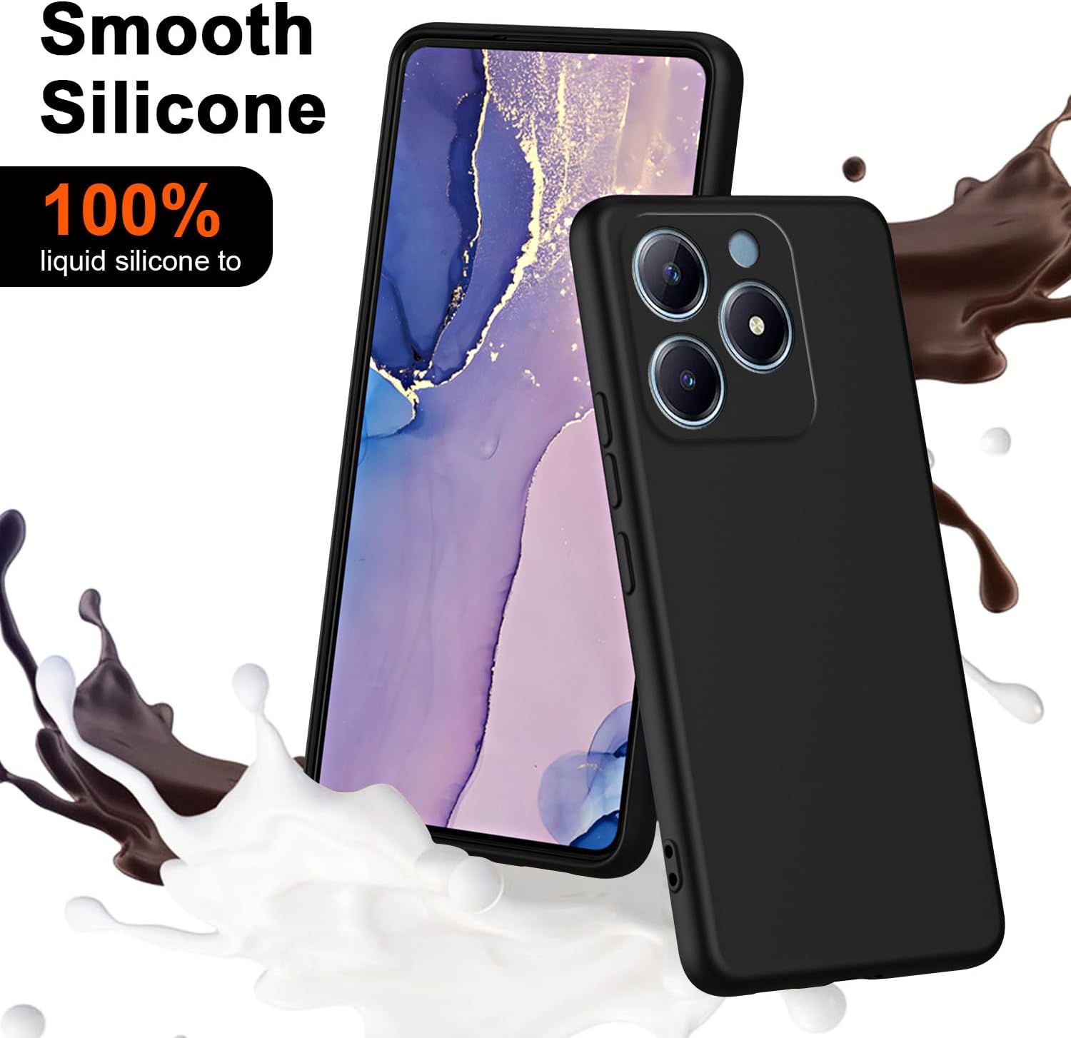 Capa de silicone líquido flexí - Realme Note 50 avaliação e preço