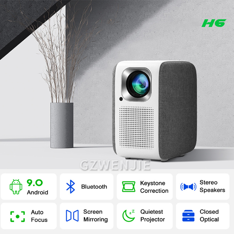 H6 Mini Projetor LED 1080P Ful - Mini Projector Portable avaliação e preço